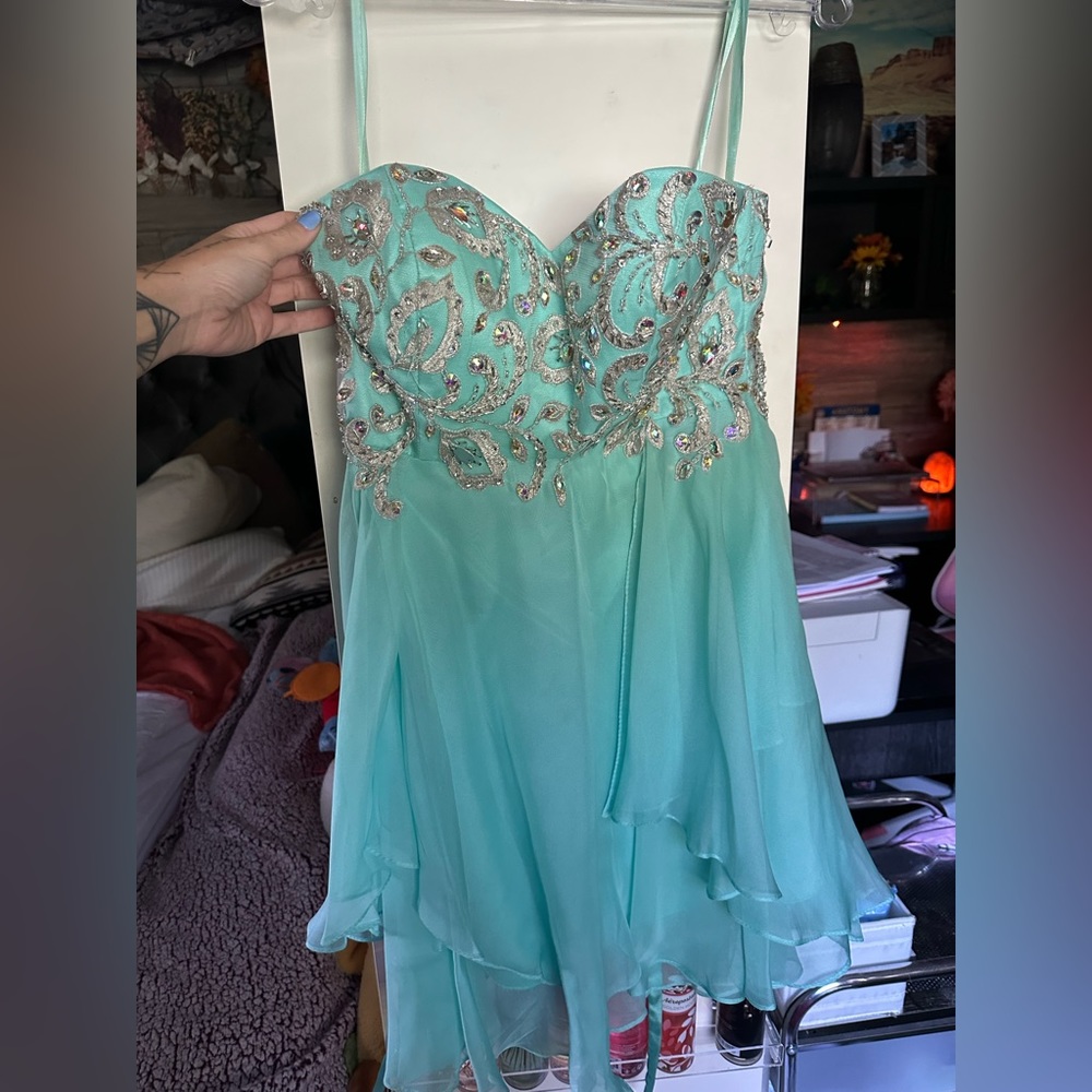 homecoming formal dress!!! 🩵🩵